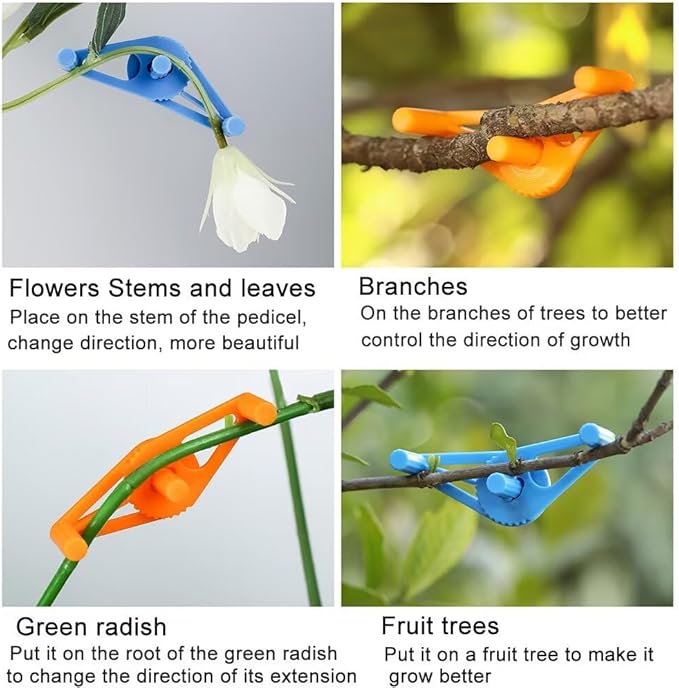 30Pcs Plant Stem Trainer Low Stress Training Clips Stem Bender Clips for Climbing Adjustable Bud Clips Plant Bender Plant Training Clips Plant Root Bender for Gardening Orange