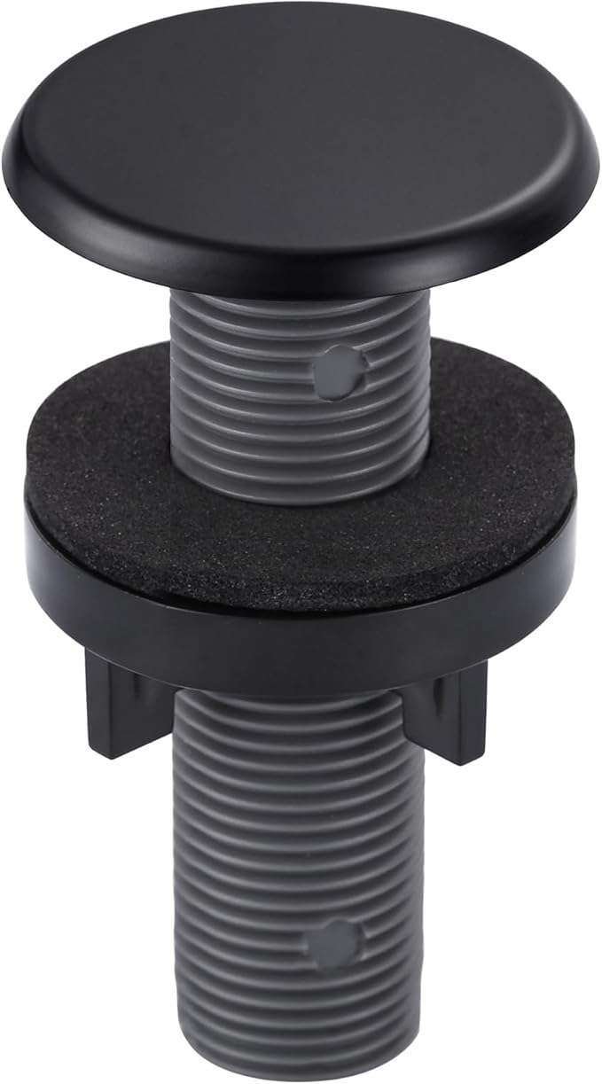 ARCORA Kitchen Sink Hole Cover: Premium Faucet Hole Plate Stopper Plug, Countertop Extra Hole Plastic Cap for Soap Dispenser Sprayer Tap, Matte Black