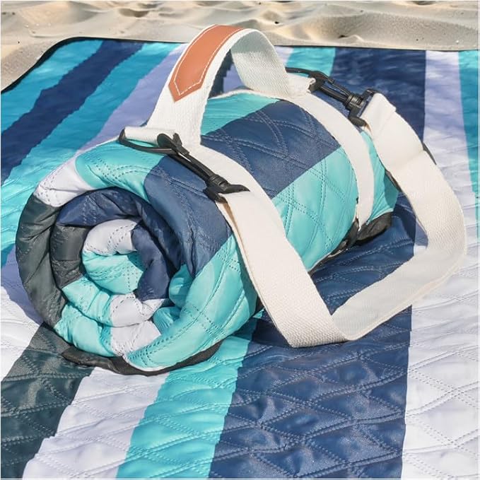 Waterproof Picnic Blanket Beach Outdoor Camping Mat Extra Large Foldable Cute Big Travel Essential Accessories Gift Park Patio Lawn Garden Grass Ground Play Music Festival Concert Must-Have