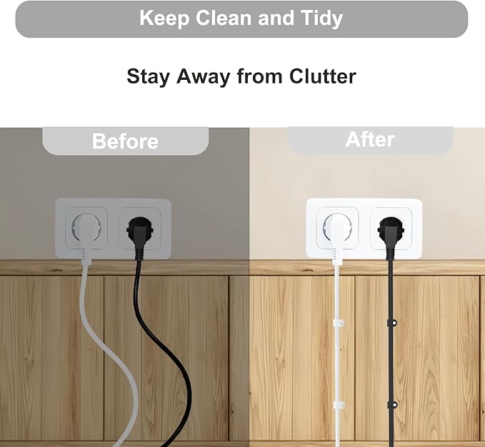 White Cable Clips Pack of 200, Heavy-Duty Nail in Wire Clips, 304 Stainless Steel, UV and Weather Resistant, Cable Wire Management for Phone and Ethernet Wire, Power Cords, Tube