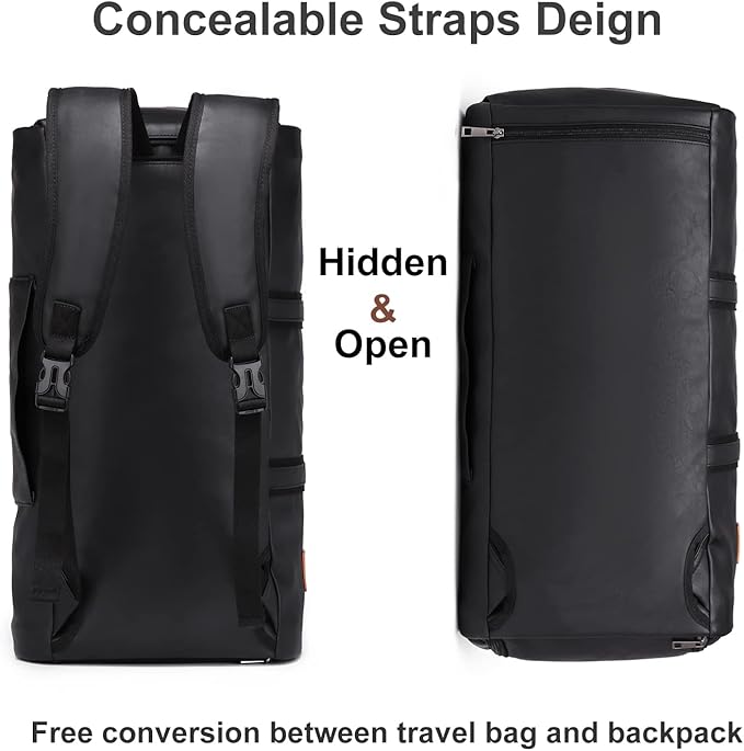seyfocnia Convertible Travel Garment Bag, Carry-on Garment Duffel Bag for Men Women - 2-in-1 Hanging Suitcase Suit Business Travel Bag