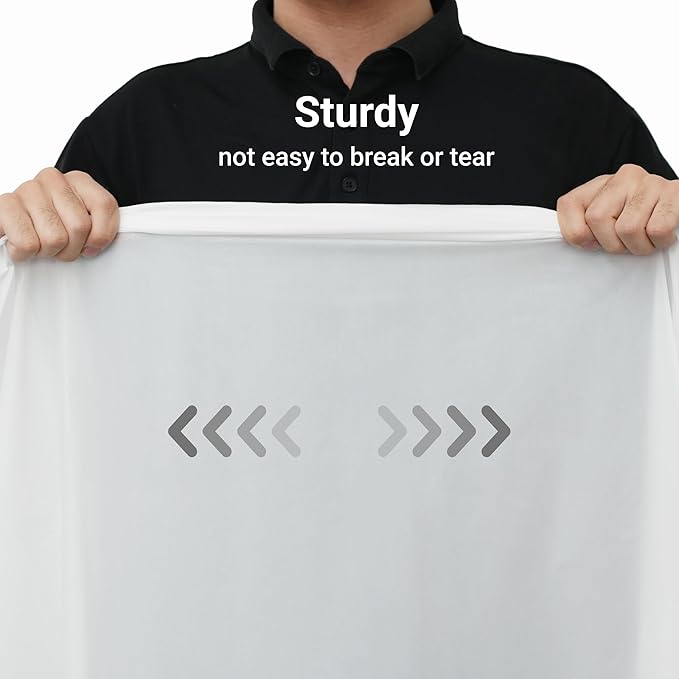 Auros Premium Plastic Tablecloths 10 Pack, 84'' Round Disposable Table Covers, Thick & Durable, Waterproof & Spill-Proof, Easy Cleanup for Parties, Wedding, Picnic, Pure White