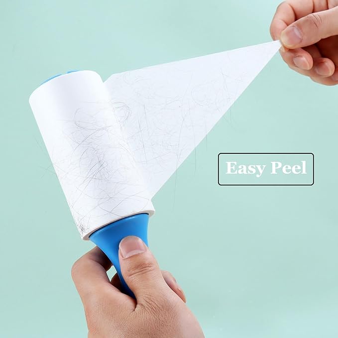 4 inch Lint Roller Refills for Amazon PetLovers Evercare Albatross and More Standard Lint Rollers, Extra Sticky 90 Sheets per Refill, Pack of 4 Rolls, 360 Sheets Total (1 1/2 inch Inside Dia.)