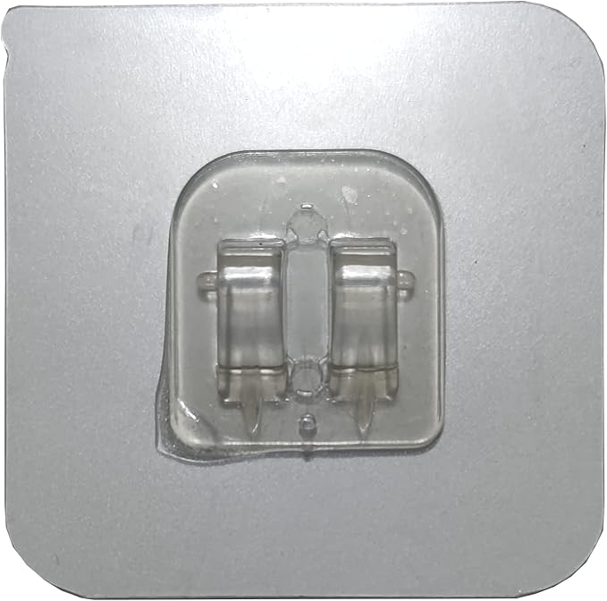 12 PCS Wall Mounted Replacement Sticky Pads for Kitchen Bathroom Shower Caddy Organizer Rack Holder Nail Free Adhesive Hooks (Claw Shape)