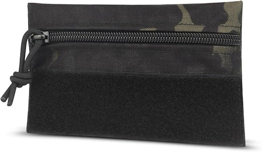 Qavctw Tactical Admin Pouch Bag with Hook and Loop Tool Storage Bag Snack Pouch Candy Bag Hanging Pouches Backpack Accessory Pouch