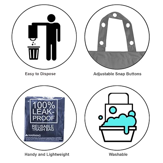 2 Pack Leakproof Car Trash Bags Detachable Waterproof Garbage Bags with Drawstring Hanging Organizer for Back Seat & Travel Grey & Navy