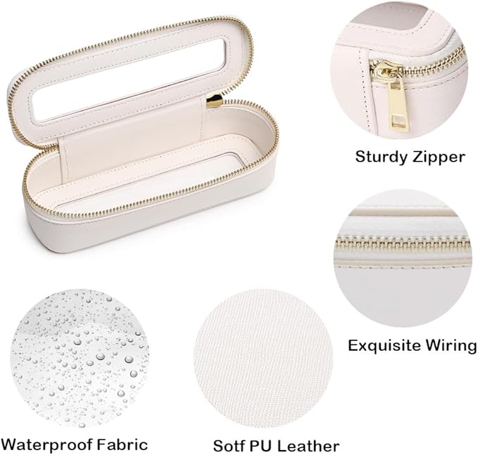 Travel Clear Makeup Bag Set, TSA Approved Cosmetic Bag Case with Zipper Portable Makeup Pouch Toiletry Bag Women Traveling Cosmetic Organizer Storage Bag Car Organizer Car Essentials for Women