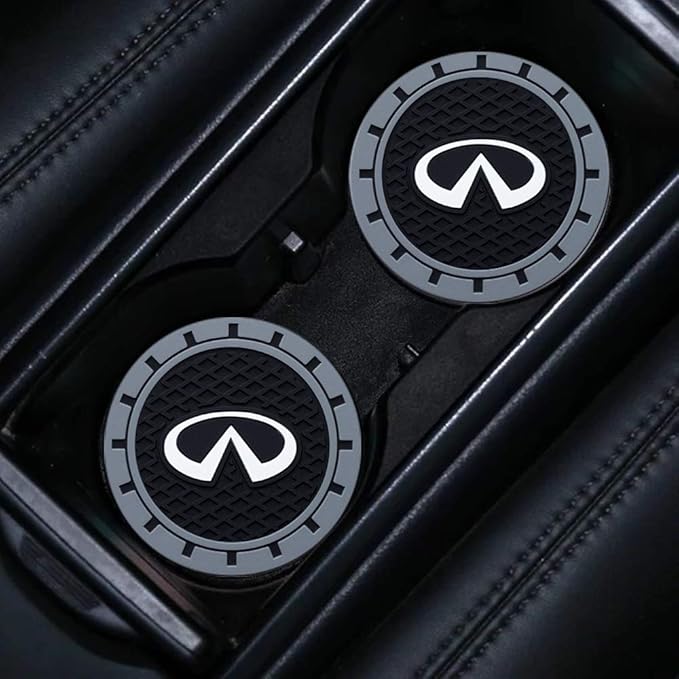 Cup Holder Insert Coaster Fit Infiniti G35 G37 Q50L QX50 Q50 QX56 Q60 QX60 QX70 Q70L QX80,Anti Slip Car Cup Coaster Interior Accessories