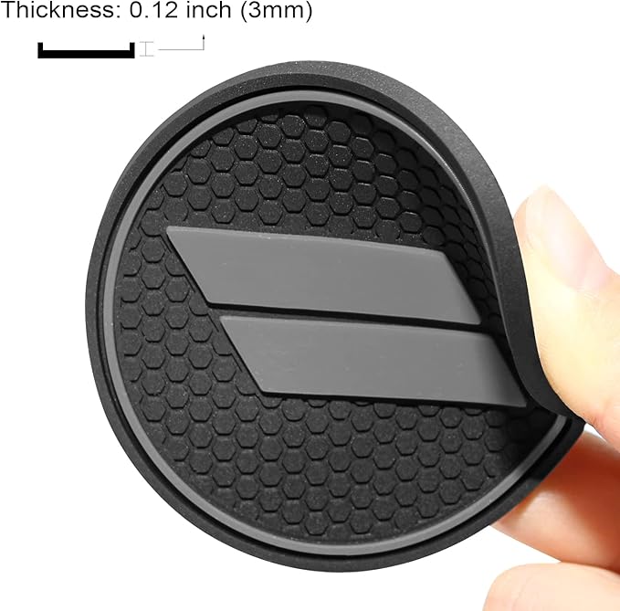 Center Console Mats for Durango Accessories 2014 2015 2016 2017 2018 2019 2020 Cup Holder Insert Coasters Custom Fit Cup Liners Pads Interior Decoration (Gray Trim) - 5 Pcs Set