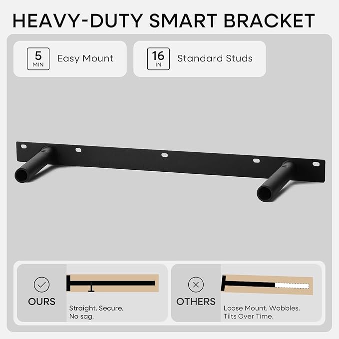Homeforia 24inch Walnut Floating Shelves for Wall, High End Solid Real Wood 24in Floating Shelf for Bathroom, Dark Brown 24 inch Long Floating Shelves, Heavy Duty Bracket, 24 X 6.5 X 1.75 in, Set of 4