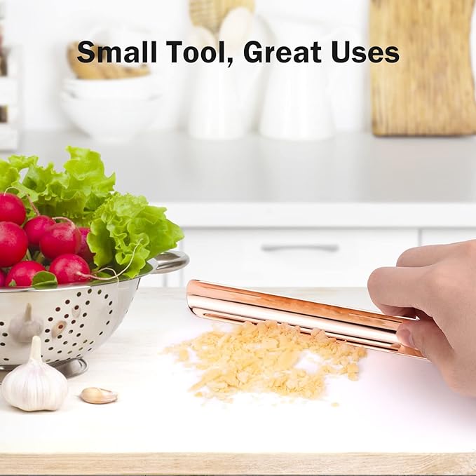 Food Scraper, Restaurant Table Crumb Sweepers, Crumb Cleaner Tool for Kitchen, Stainless Steel Crumb Catcher for Crumbs, Crumber Tool Server Accessories for Waitresses Waiters (2 PACK, Rose Gold)