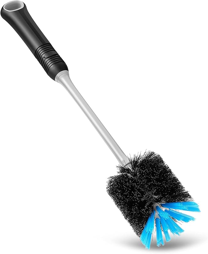 Water Bottle Cleaning Brush, Long Handle Flexible Scrub Brush for Water Bottles, Glasswares, Mugs, Flasks, Tumblers, Vases, and Kitchen Sink, 2 Pack