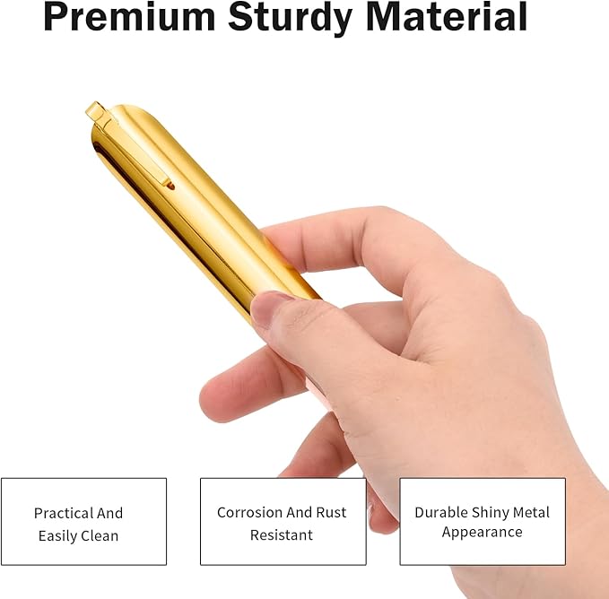 Crumbers for Servers, Restaurant Crumb Sweepers, Crumb Cleaner Curved, Table Debris Crumb Scraper Serveware, Stainless Steel Table Crumber Tool for Waiters, Waitresses and Servers (10 PACK, Gold)