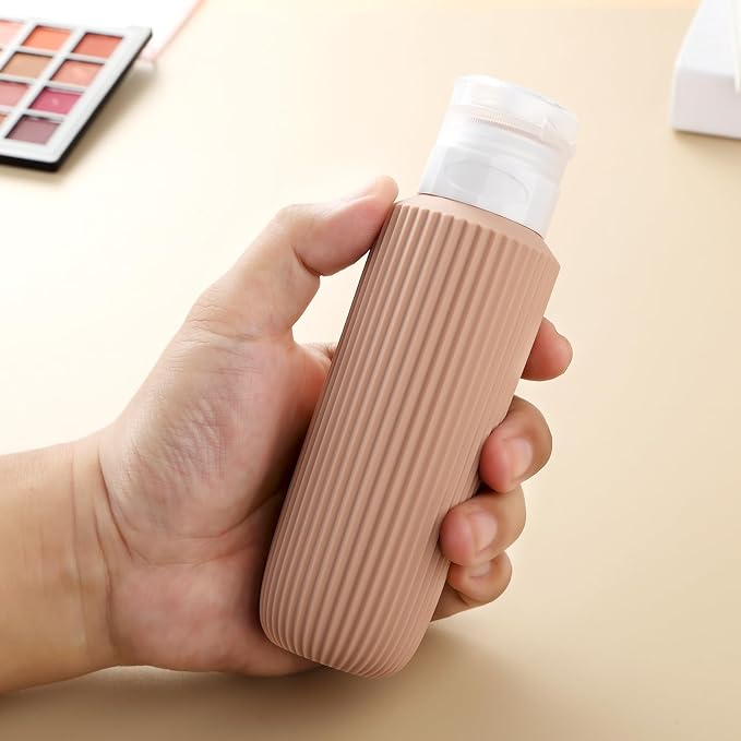 16 Pack Travel Bottles for Toiletries, Large 6oz Silicone Travel Containers, Leak Proof Refillable Liquid Shampoo And Conditioner Travel Essentials