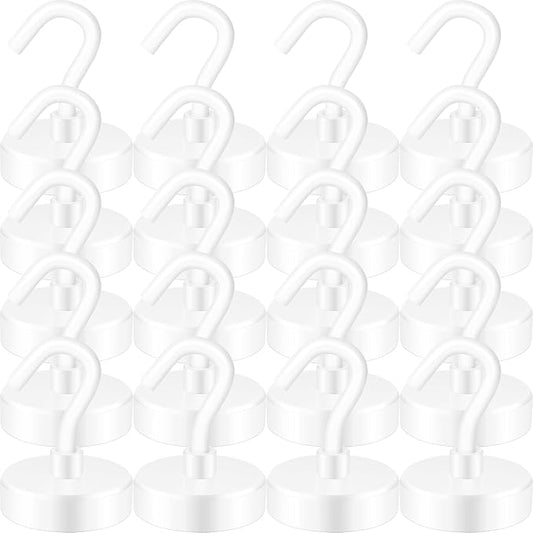 Neosmuk Magnetic Hooks, Cruise Ship Essentials, 26 lb, White