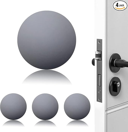XoYoZo Door Stoppers Wall Protector Buffer Guard Doorknob Door Handle Bumper Self Adhesive Silencer Soft Rubber Crash Pad for Home Office