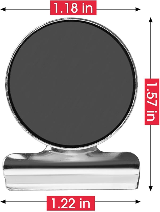 VNDUEEY 90 Pack Fridge Magnets Refrigerator Magnets, Magnet Clips for Whiteboard, Magnetic Paper Clip Dispenser Holder for Desk, Kitchen, School, Office