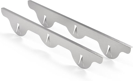 Linda’s Essentials Stove Gap Covers 316 Stainless Steel, Heat Resistant Oven Gap Filler Seals Spaces Between Stovetop and Counter, 25.4 Inches, Silver(Steel), 2 Pack