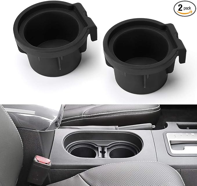 JOYTUTUS Cup Holder Insert 2 Pack Replacement Compatible with Frontier 2005-2019 Pathfinder Center Console Cup Holder Insert 2005-2012 Xterra 2005-2015 96975-EA000 96975-ZS00A