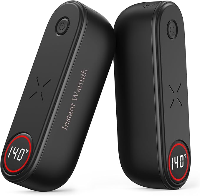 2 in 1 Hand Warmers Rechargeable, Magnetic Electric Hand Warmer 8000mAh USB-C, 3 Heat Levels up to 140°F, Quick Heating Portable Hand Warmers, Gifts