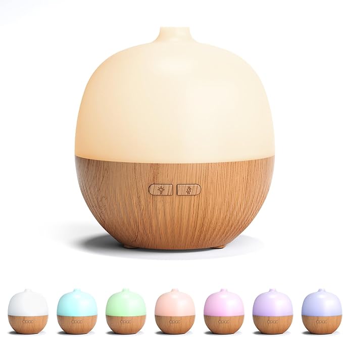 ARVIDSSON Essential Oil Diffuser, 100ml Small Aromatherapy Diffuser with Mood Light, Ultrasonic Oil Diffusers for Home, Mini Diffuser for Essential Oils, Gift for Women