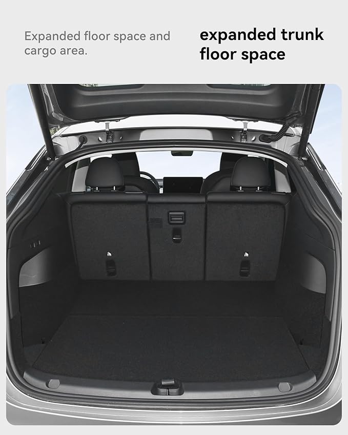 VIHIMAI for Tesla Model Y Trunk Storage Bins 5-Seater 2022-2025, Rear Trunk Organizer TPE Waterproof Trunk Storage Bins Side Box with Lids for Tesla Model y Accessories