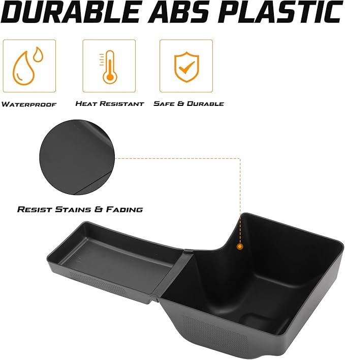 Kiwi Master Wheel Well Storage Trunk Organizers for 2018-2023 Jeep Wrangler JL 4 Door, Rear Storage Bin Box Tray, JL Interior Accessories Parts, Left & Right Side, Pair, Black