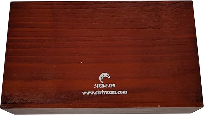 STRIVE ZEN Perpetual Wooden Desk Calendar - Timeless Elegance for Daily, Weekly, and Monthly Planning | Solid Pine Wood, Desk Decoration, and Thoughtful Gift with Bonus Happy Birthday Block Included