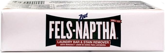 Fels Naptha Laundry Bar and Stain Remover, 5 Ounce Pack of 4