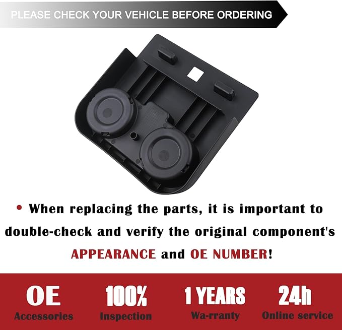 TQPONLY Center Console Floor Cup Holder Insert Fitment 2015-2020 Ford F150 F250 F350 F450 Super Duty Truck Accessories Jump Seat Cup Holder