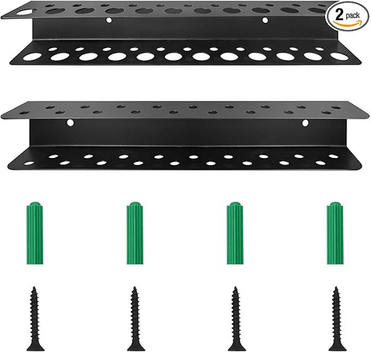 2 Pack Screwdriver Organizer Wall Mounted – Heavy Duty Rustproof Tool Organizer with Durable Design, Space-Saving Storage for Garage, Workshop, Home Workbench