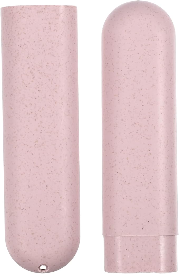 VOCOSTE 1pcs, Traveling Toothbrush Holders Case, PP Toothbrush Case for Travel Business, Pink, 8.07''x1.22''x0.83''