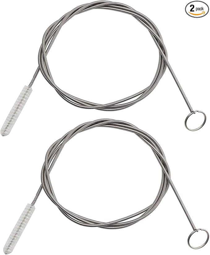 2PCS 79" Water Pipe Cleaning Kit, Long Pipe Cleaners & Wire Tube Brush, Rust Resistant Tube Cleaning Brush for Drain, Dishwasher, Tank