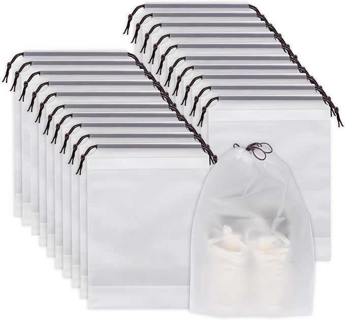 Shoe Bags for Travel, 15.7" x 11.8" Travel Shoe Bags for Packing, Large Waterproof Portable Travel Shoe Storage Bags Travel Essentials Women for and Men