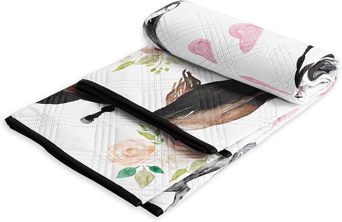 Outdoor Picnic Blanket, Portable Sandproof Waterproof Picnic Mat, Galloping Horses Printed Camping Beach Mat for Sand and Wet Grass Hiking (Galloping Horses S)