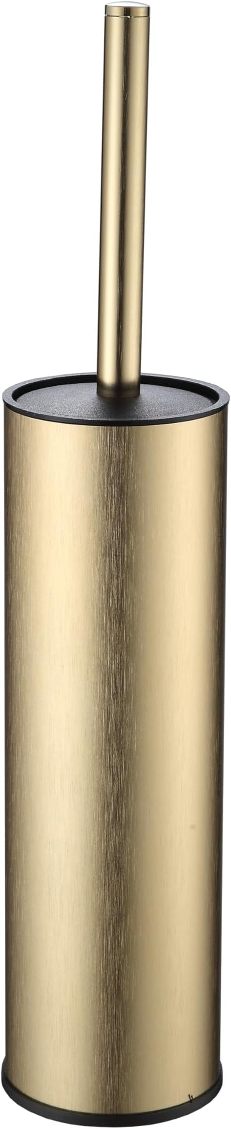 KLDKLD Toilet Brush and Holder Set Premium Material Toilet Bowl Cleaner Free Standing Toilet Bowl Brush and Holder Gold