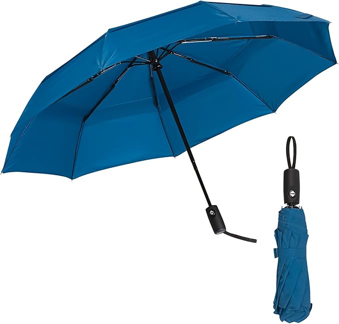 Mr. Pen- Windproof Travel Umbrella, Small Water-Resistant Automatic Folding Umbrella for Rain and Sun, Light, Compact and Portable for Women & Men, Fits Car & Backpack