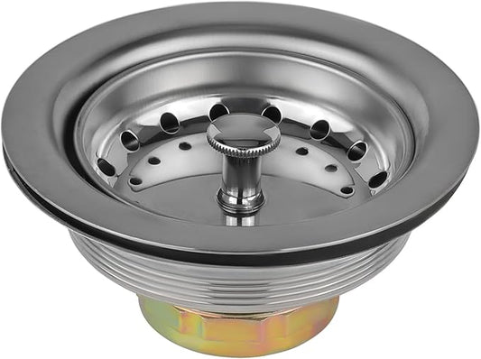 (Pack of 20) EFIELD Kitchen Sink Stainless Steel Drain Assembly With Strainer Basket and Rubber Stopper,(DRAIN031-20PCS)