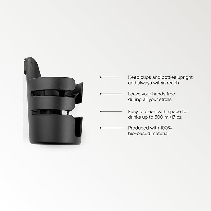 Bugaboo Stroller Cup Holder, Portable Cup Holder Keeps Drinks Securely Upright, Compatibility with All Bugaboo Strollers, 1 Count (Pack of 1)