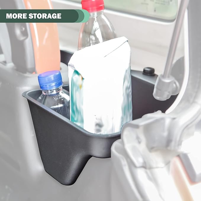 Phamyor Rear Trunk Storage Tray Organizer Wheel Well Storage Bin for 2018-2022 Jeep Wrangler JL JLU Interior Accessories, Rear Cargo Side Tray, Cargo Expansion Box, Bolting, Left & Right, Black