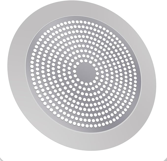 Shower Hair Drain Catcher - Stainless Steel, 5.7in Wide Rim for Robust Bathtub Adhesion, Easy Maintenance, Prevents Clogs, Perfect for Homeowners, Renters, Parents, Pet Owners