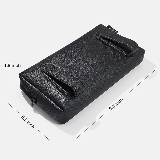 Premium PU Leather Car Tissue Holder, Included Tissues, Multi-Use Clip On Visor & Backseat Tissue Case, Vehicle Accessory, Best Gift for Holiday, Christmas