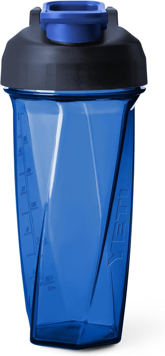 YETI Yonder Helimix Vortex Blender Shaker Bottle Holds up to 27oz | No Blending Ball or Whisk | USA Made | Portable Pre Workout Whey Protein Drink Shaker Cup | Dishwasher Safe, Royal Blue