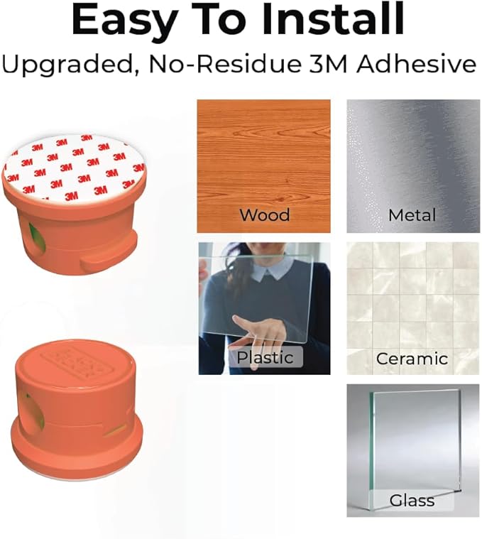 BLACK+DECKER Magnetic Cord Organizer Holder, 6 Pack Magnetic Cable Clips, Under Desk Cable Management, Strong Adhesive Cord Holder for Nightstand Kitchen Appliances Car Wall Office (Coral Rose)