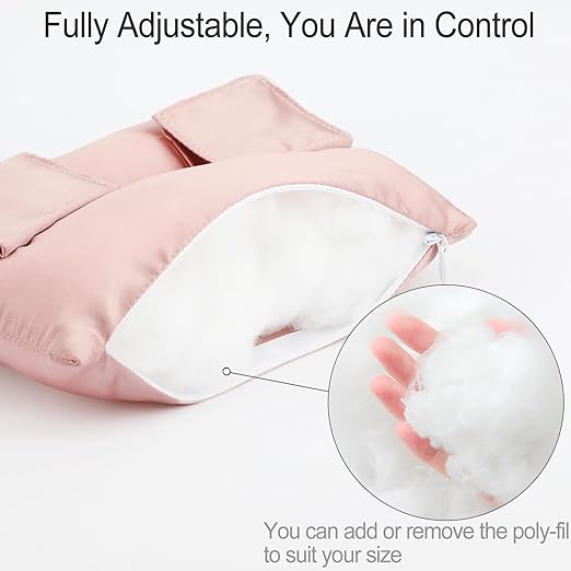Satin Neck Pad Strap Cushion for Arm Sling Pillow Comfort Support Padding Rotator Cuff Replacemet Surgery Elbow Brace Carry Padded Cover Broken Wrist Hand Injury, Coral