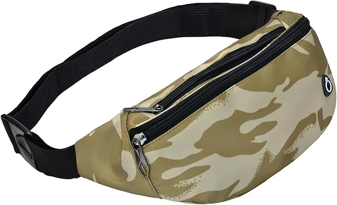 Fanny Packs for Men and Women, Waterproof Sports Waist Pack Bag for Travel Hiking Running Hands-free