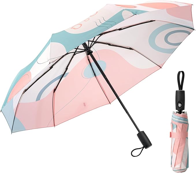 Mr. Pen- Windproof Travel Umbrella, Small Water-Resistant Automatic Folding Umbrella for Rain and Sun, Light, Compact and Portable for Women & Men, Fits Car & Backpack