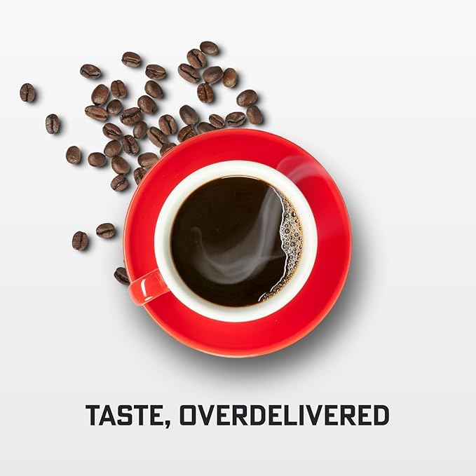 Eight O'Clock Coffee Dark Italian Espresso, Dark Roast Ground Coffee 100% Arabica, Bold & Chocolaty, 10 Ounce (Pack of 6)