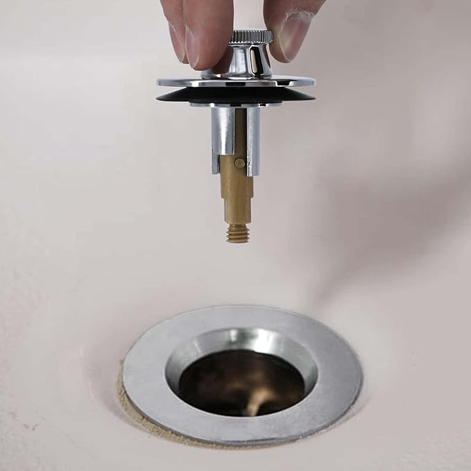DANCO Lift and Turn Tub and Bath Drain Stopper, Chrome (88599)