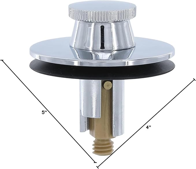 DANCO Lift and Turn Tub and Bath Drain Stopper, Chrome (88599)